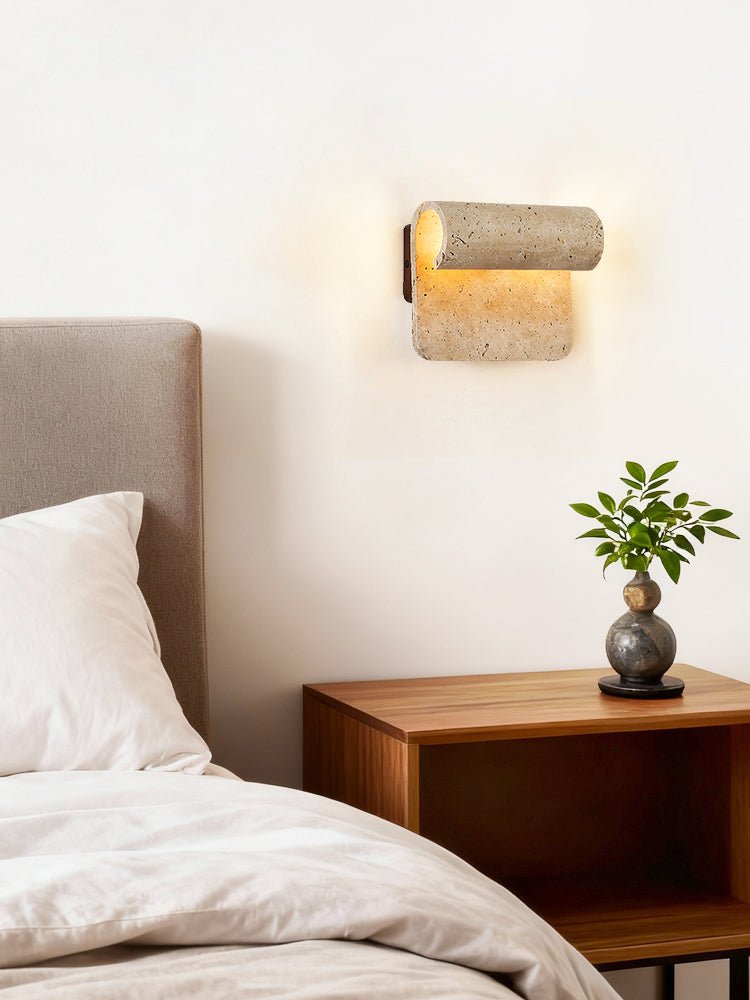 Vaelan aplique de pared travertino
