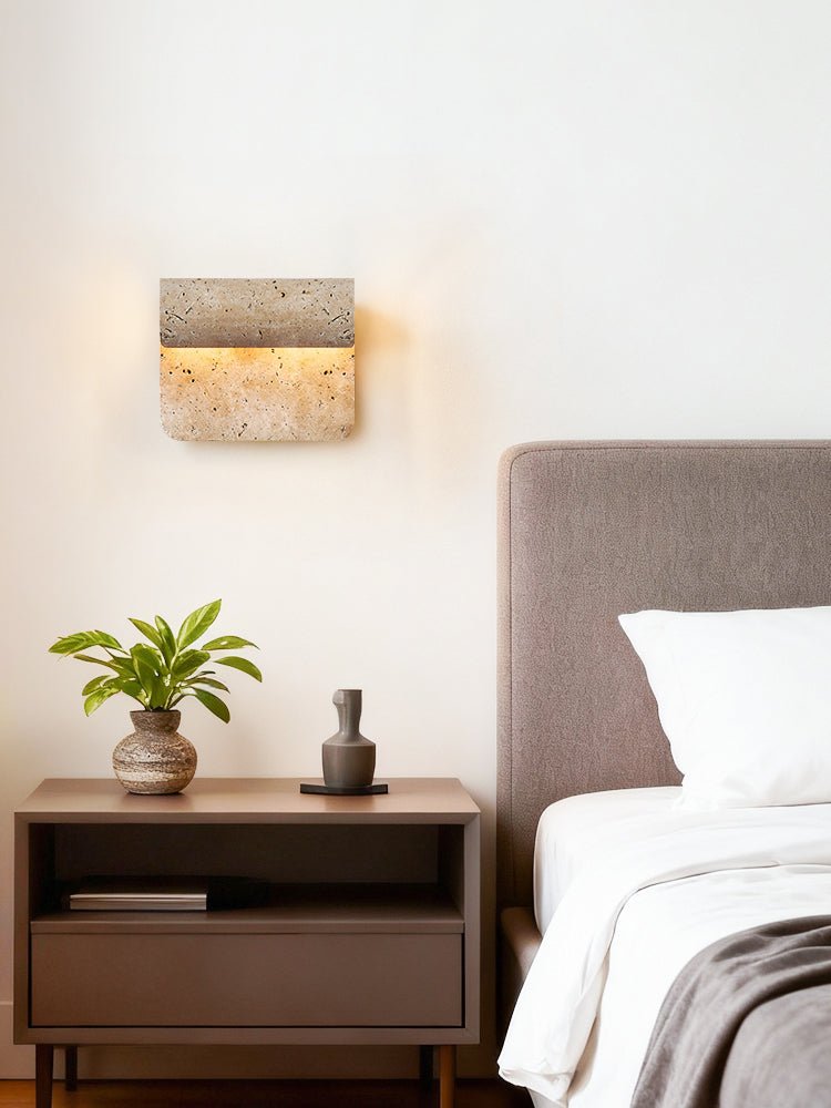 Vaelan aplique de pared travertino