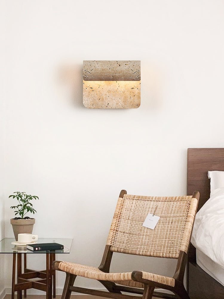 Vaelan aplique de pared travertino