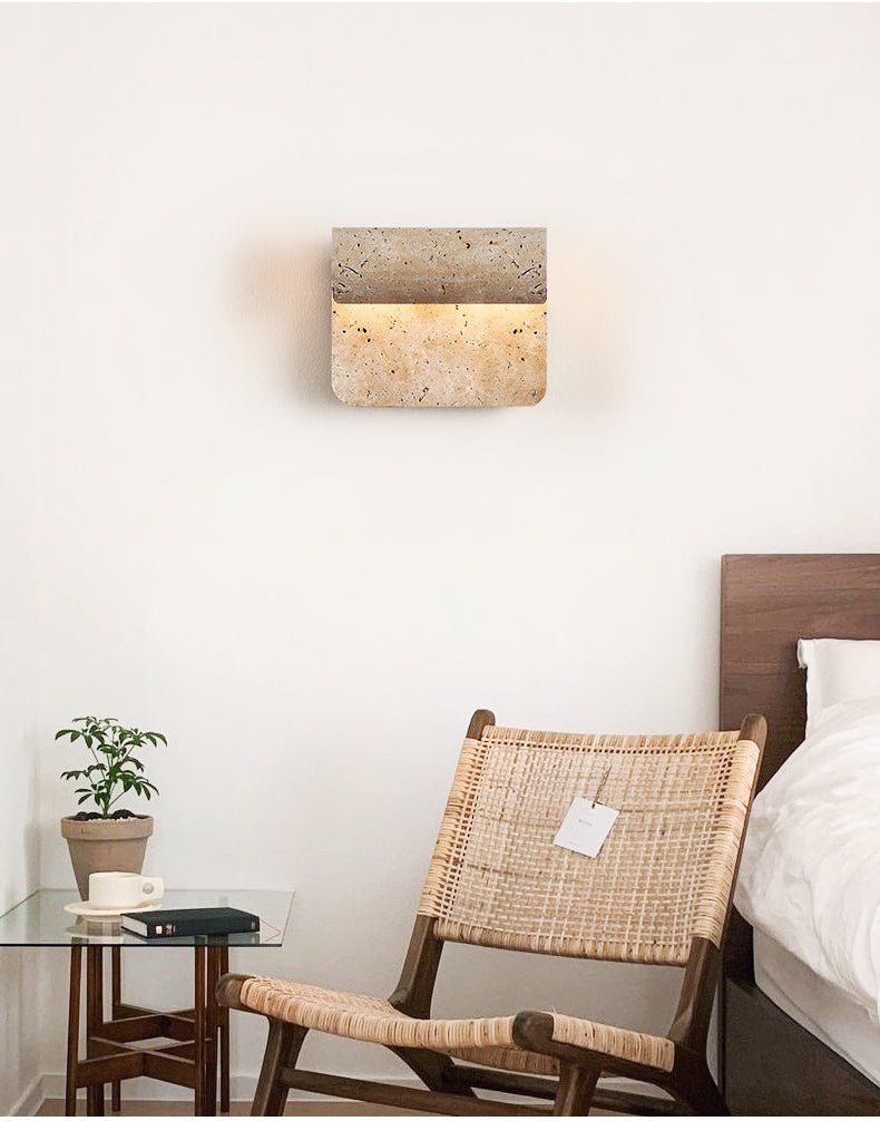 Vaelan aplique de pared travertino