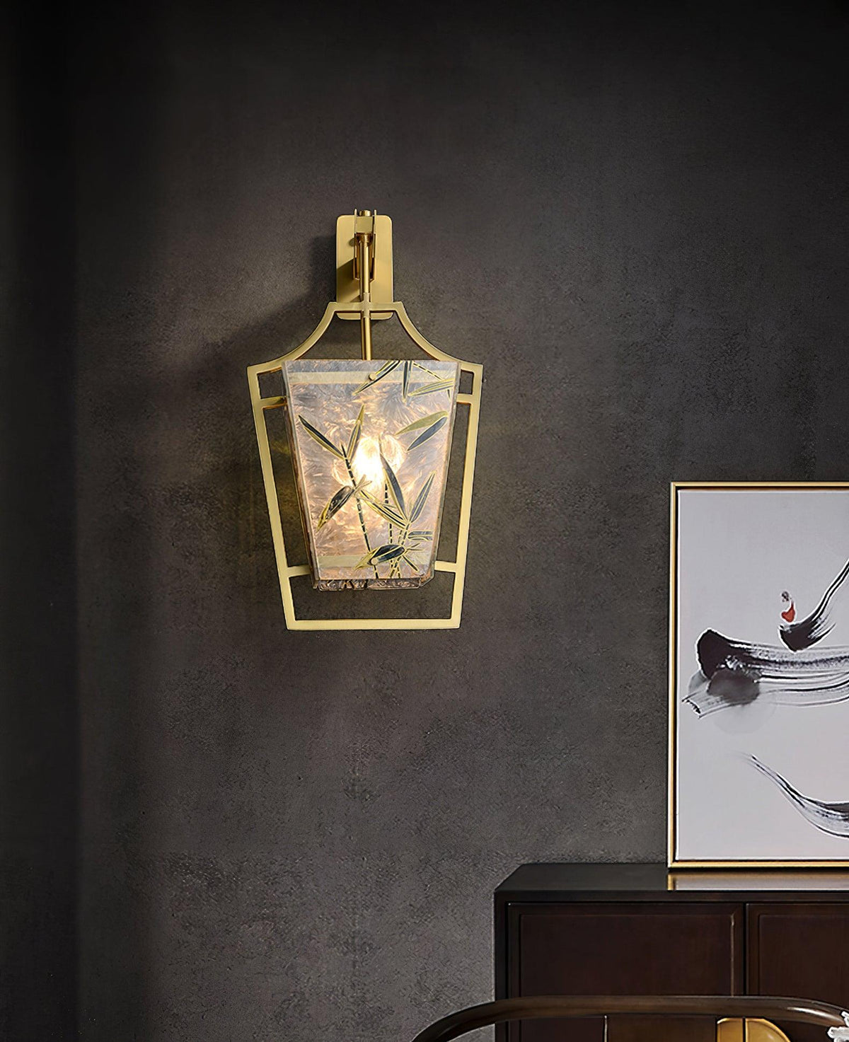 Zenith aplique de pared elegante en latón