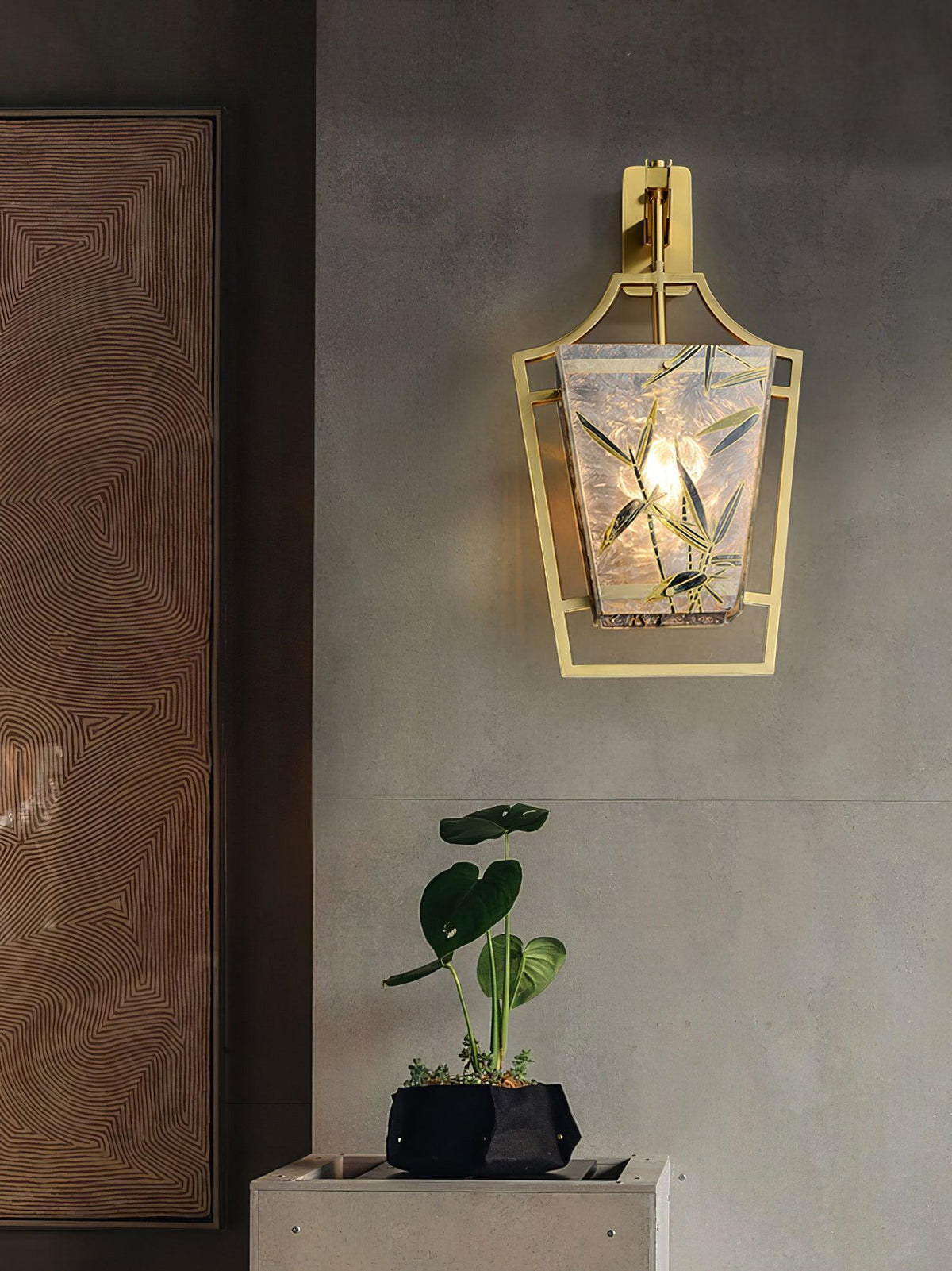 Zenith aplique de pared elegante en latón