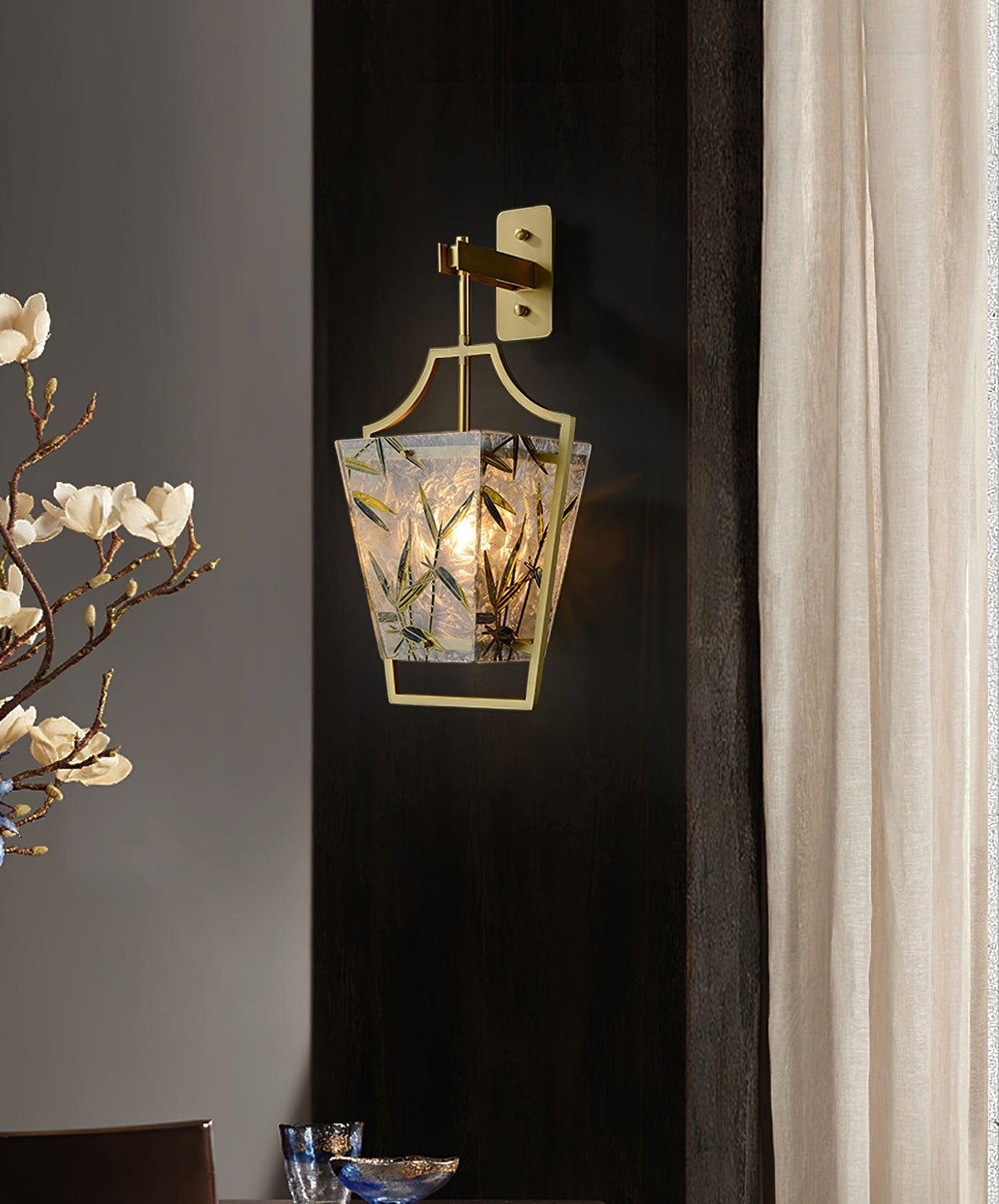 Zenith aplique de pared elegante en latón