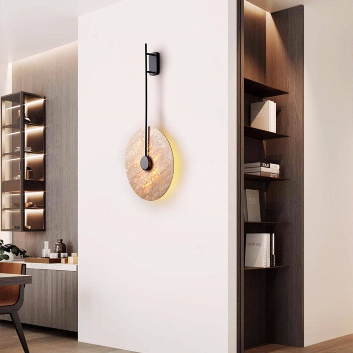 Solven aplique de pared travertino