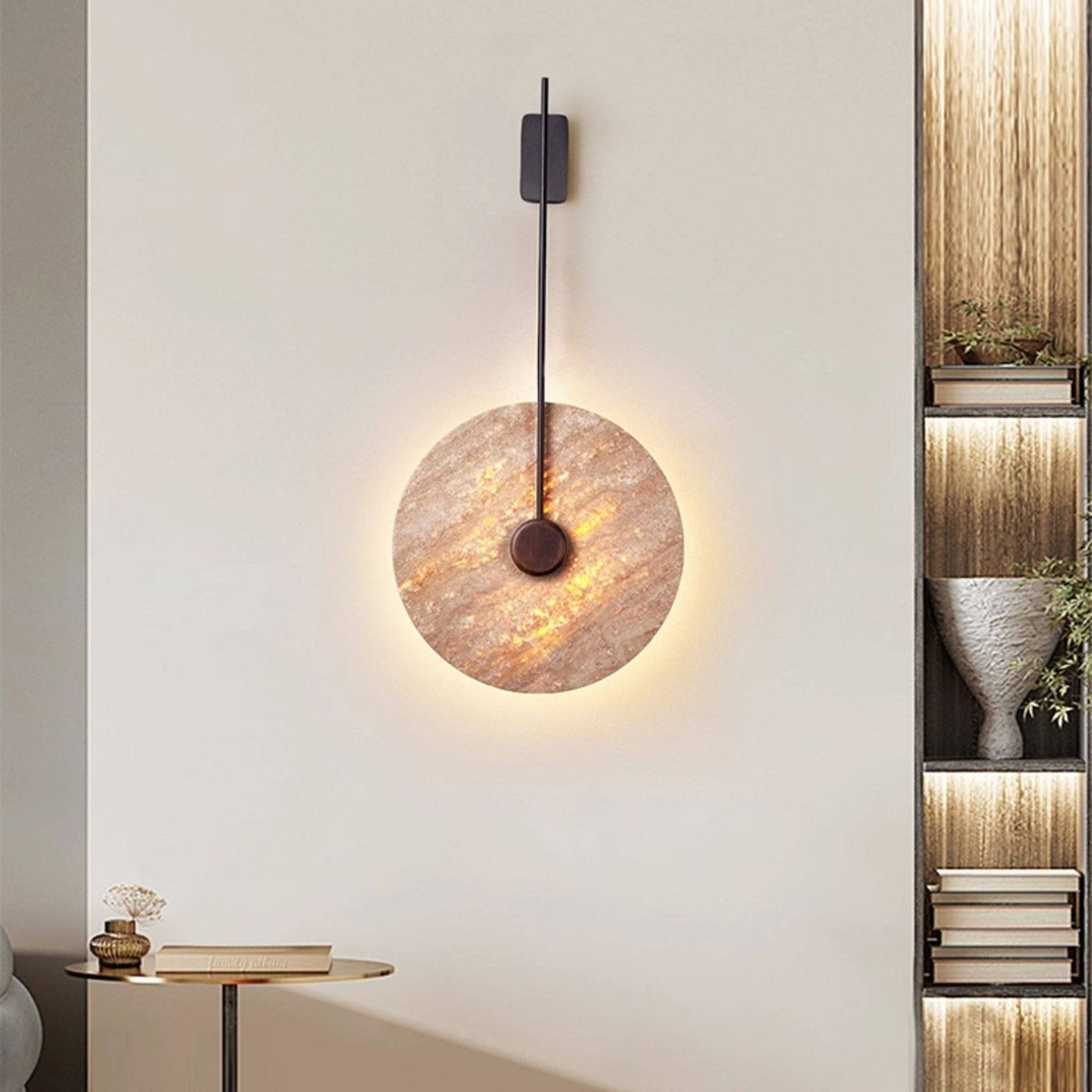 Solven aplique de pared travertino