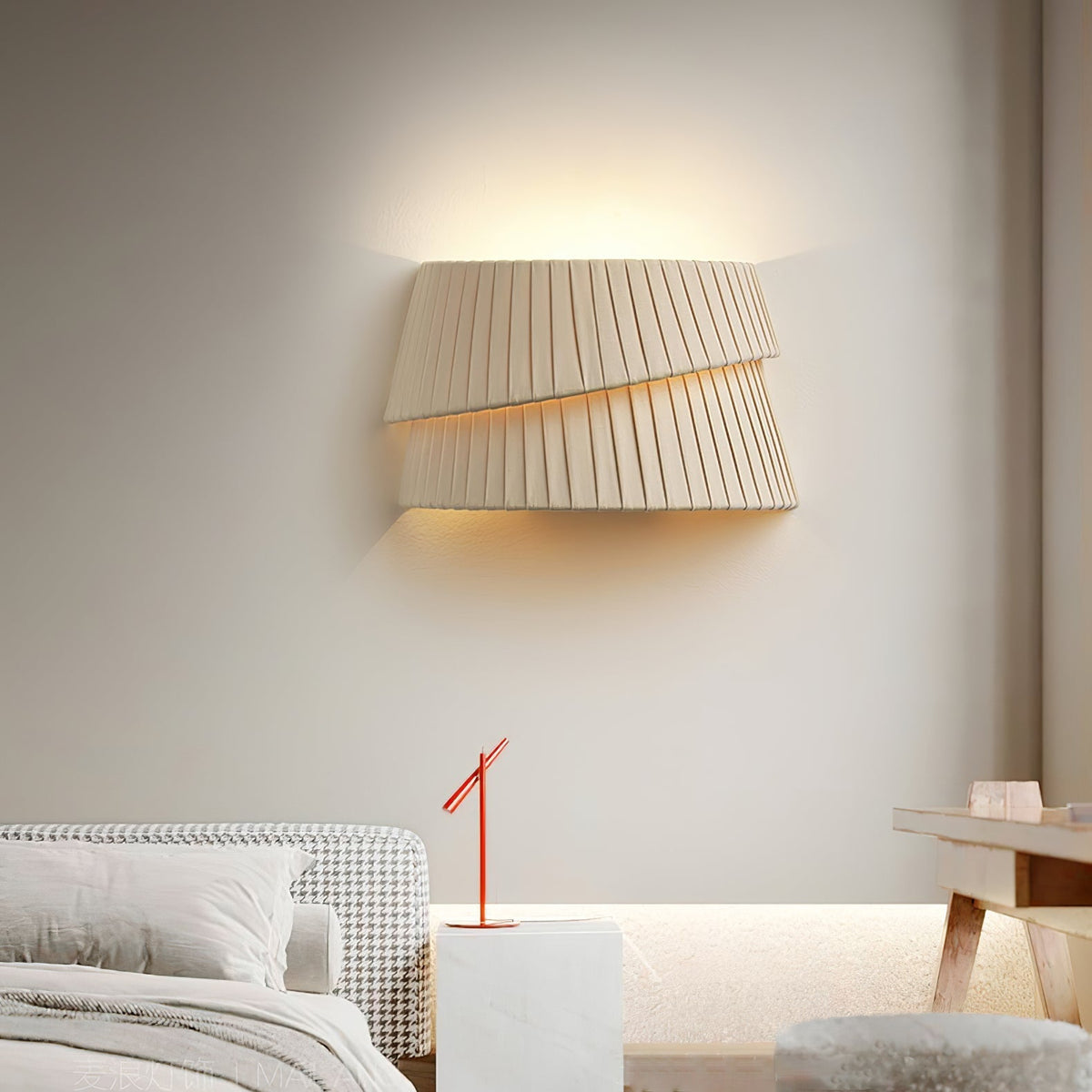Cevelarae aplique de pared Premium nórdico con arte en tejido y diseño torsionado