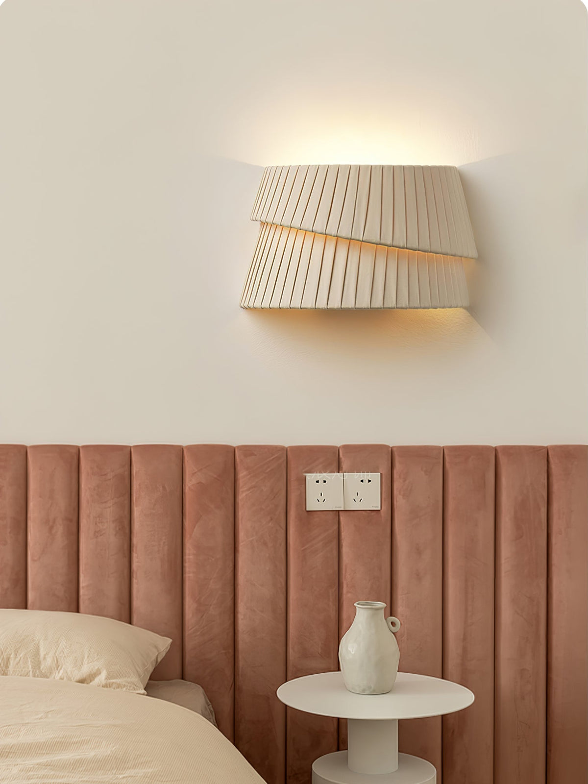 Cevelarae aplique de pared Premium nórdico con arte en tejido y diseño torsionado