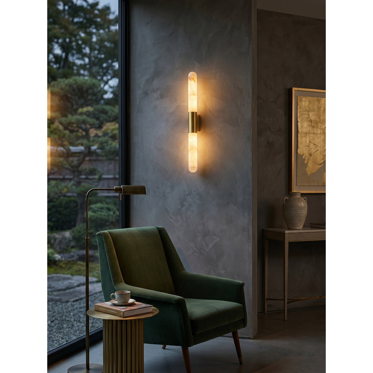 Eireaya Line aplique de pared alabastro