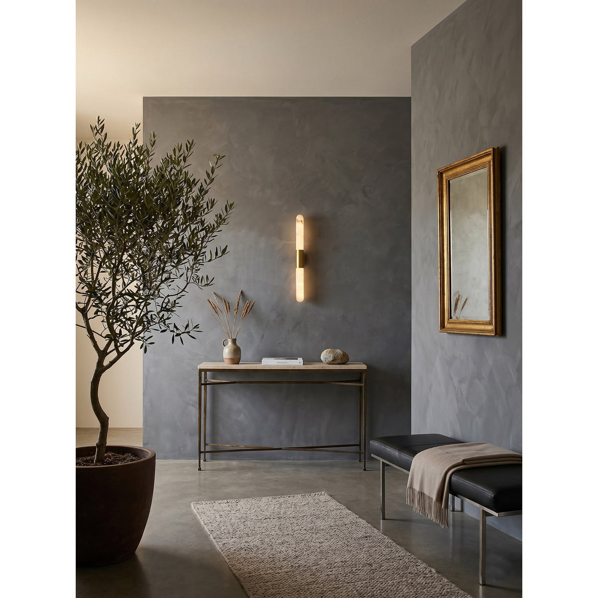 Eireaya Line aplique de pared alabastro