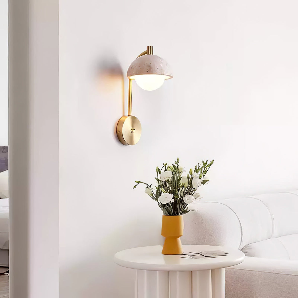 Seraaya aplique de pared en travertino