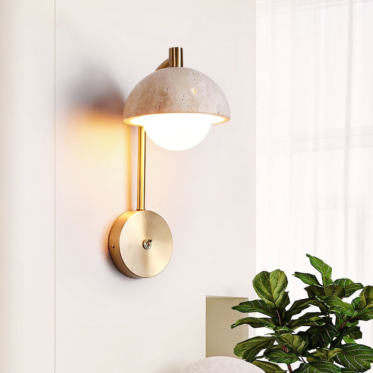 Seraaya aplique de pared en travertino