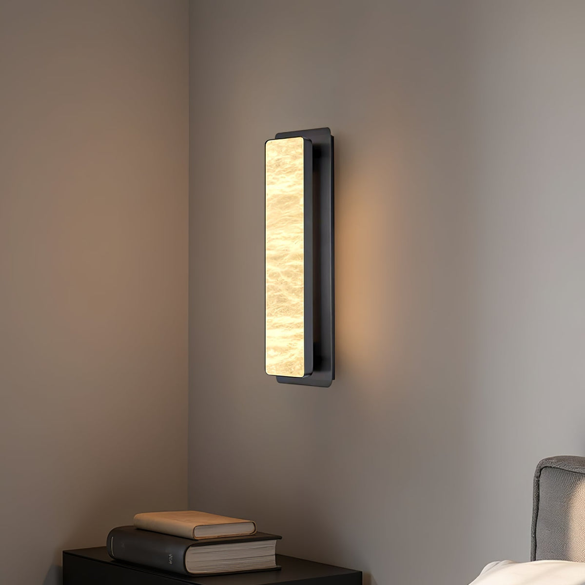 Karix aplique de pared lineal de alabastro