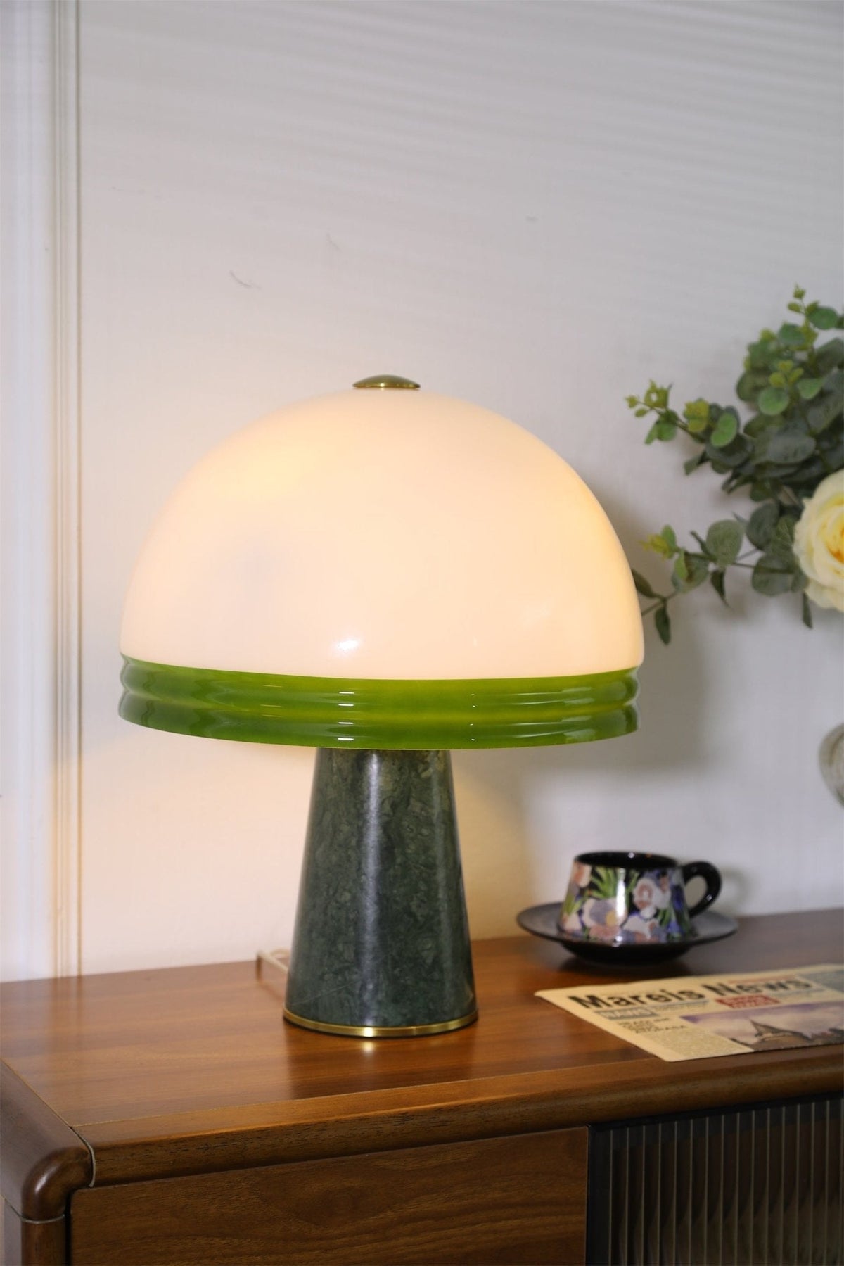 Miraraine lámpara de mesa cúpula