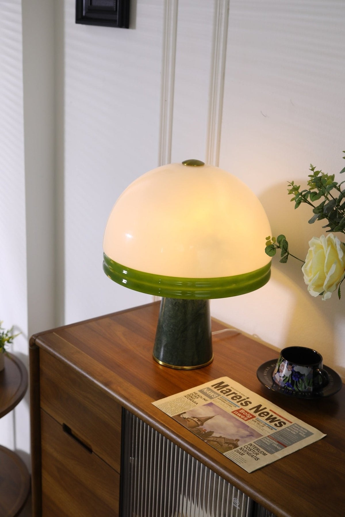 Miraraine lámpara de mesa cúpula