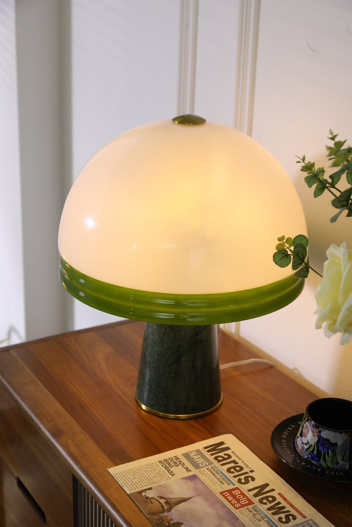 Miraraine lámpara de mesa cúpula