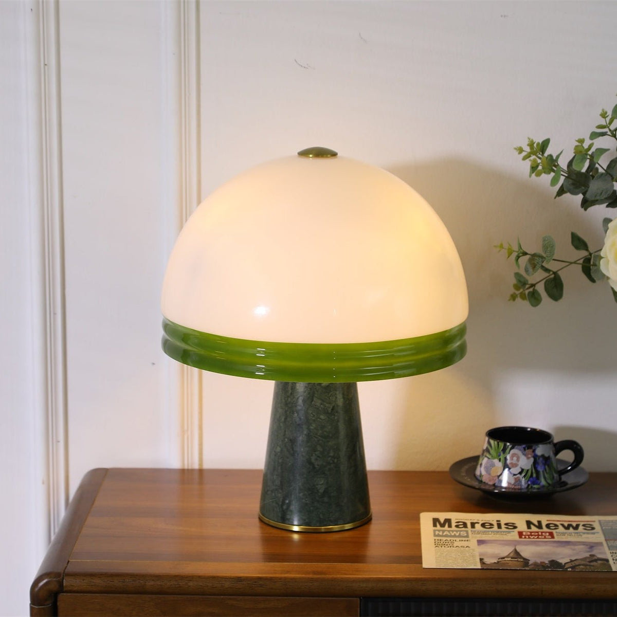 Miraraine lámpara de mesa cúpula