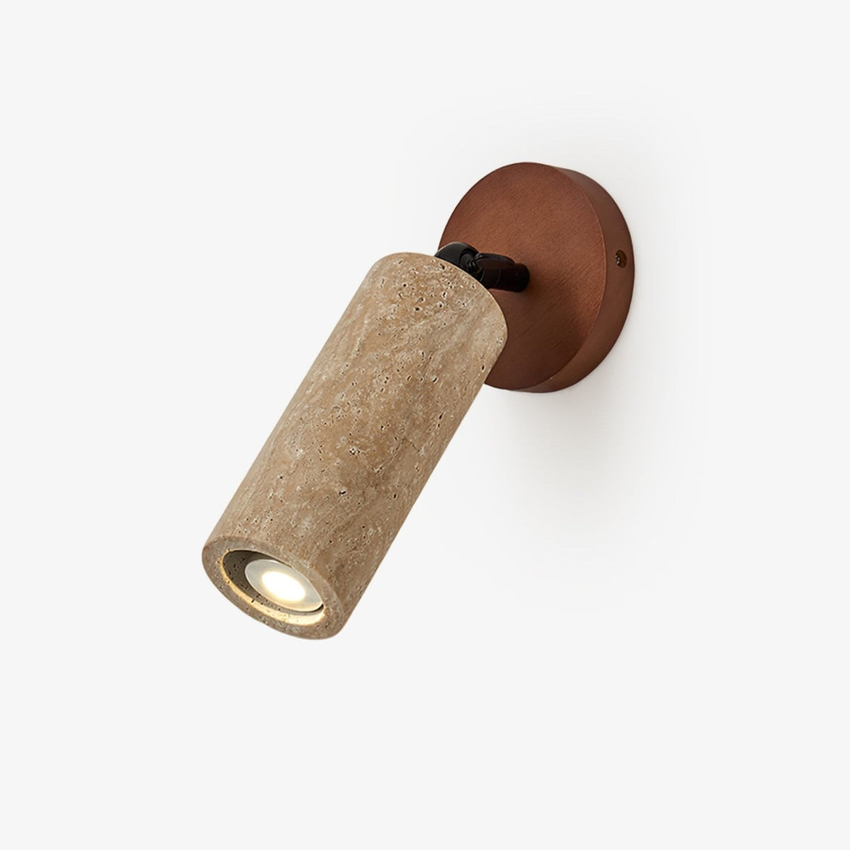Cesilyra aplique de pared Tubo Cilíndrico travertino