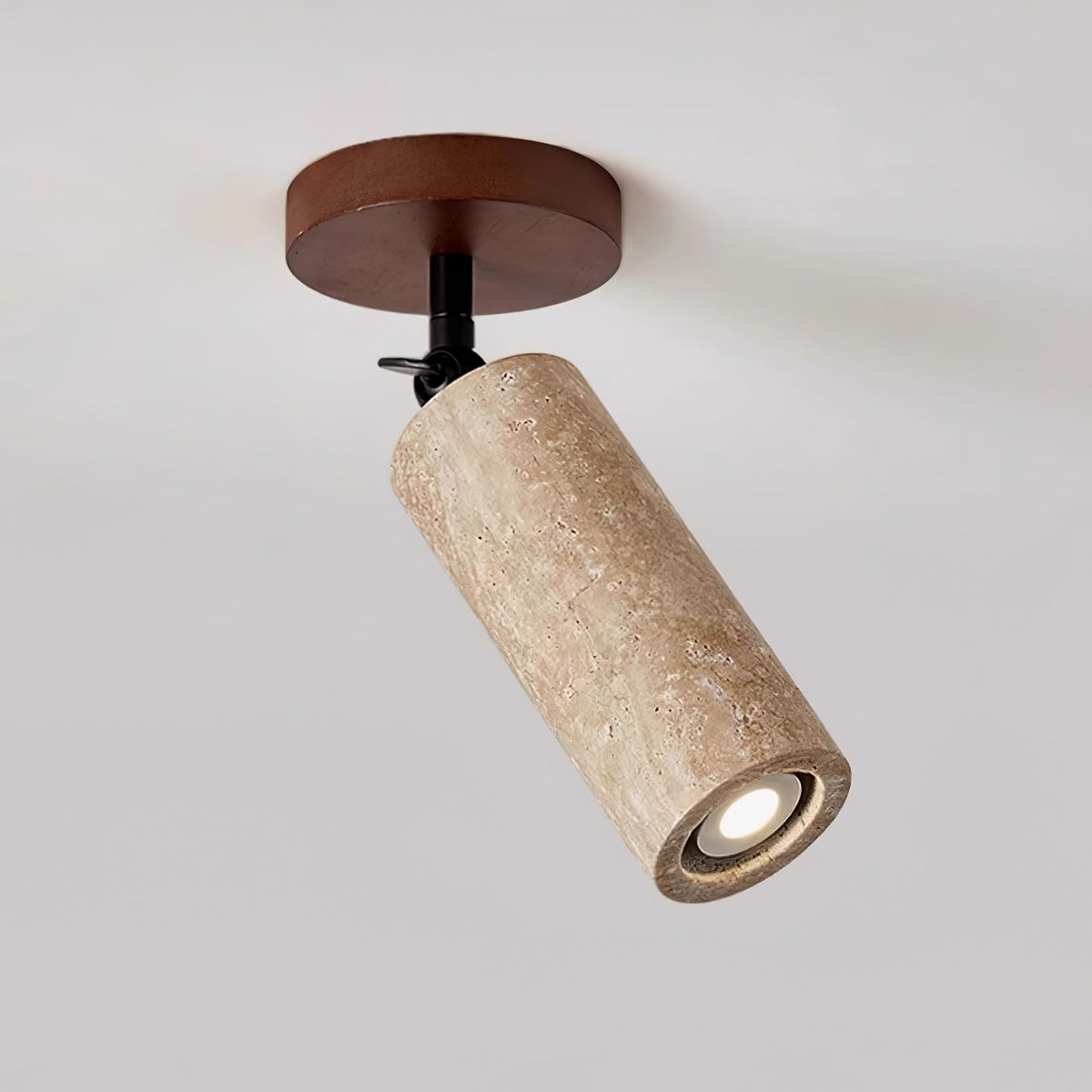 Cesilyra aplique de pared Tubo Cilíndrico travertino