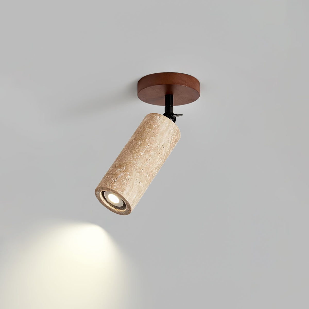 Cesilyra aplique de pared Tubo Cilíndrico travertino