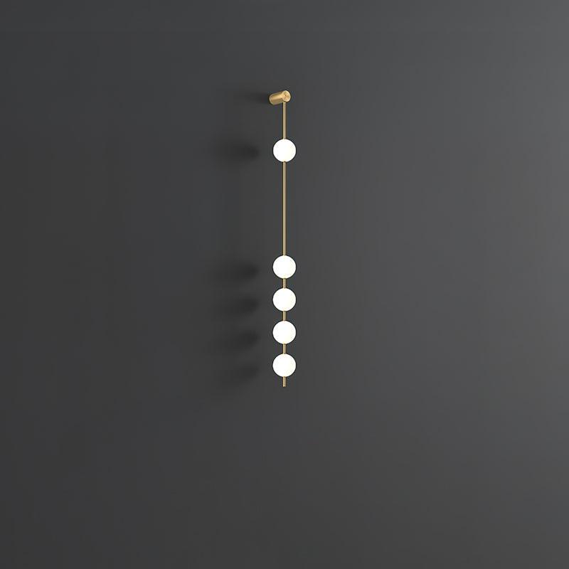 Soloiella aplique de pared Vertical Balls latón
