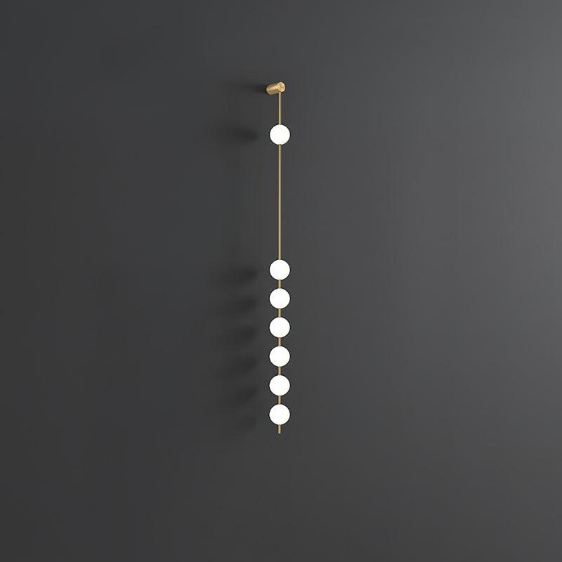 Soloiella aplique de pared Vertical Balls latón