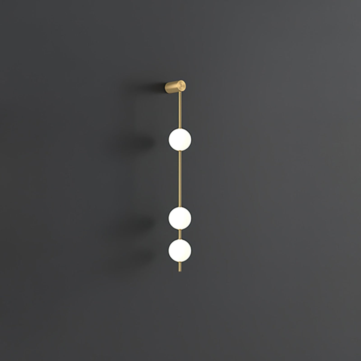Soloiella aplique de pared Vertical Balls latón