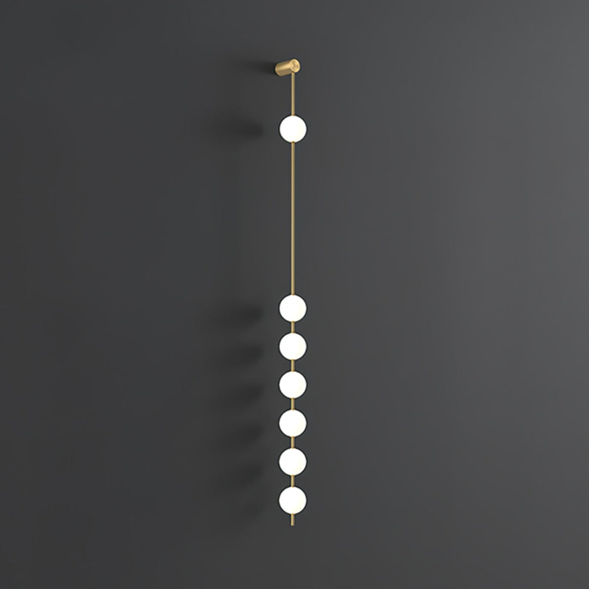 Soloiella aplique de pared Vertical Balls latón