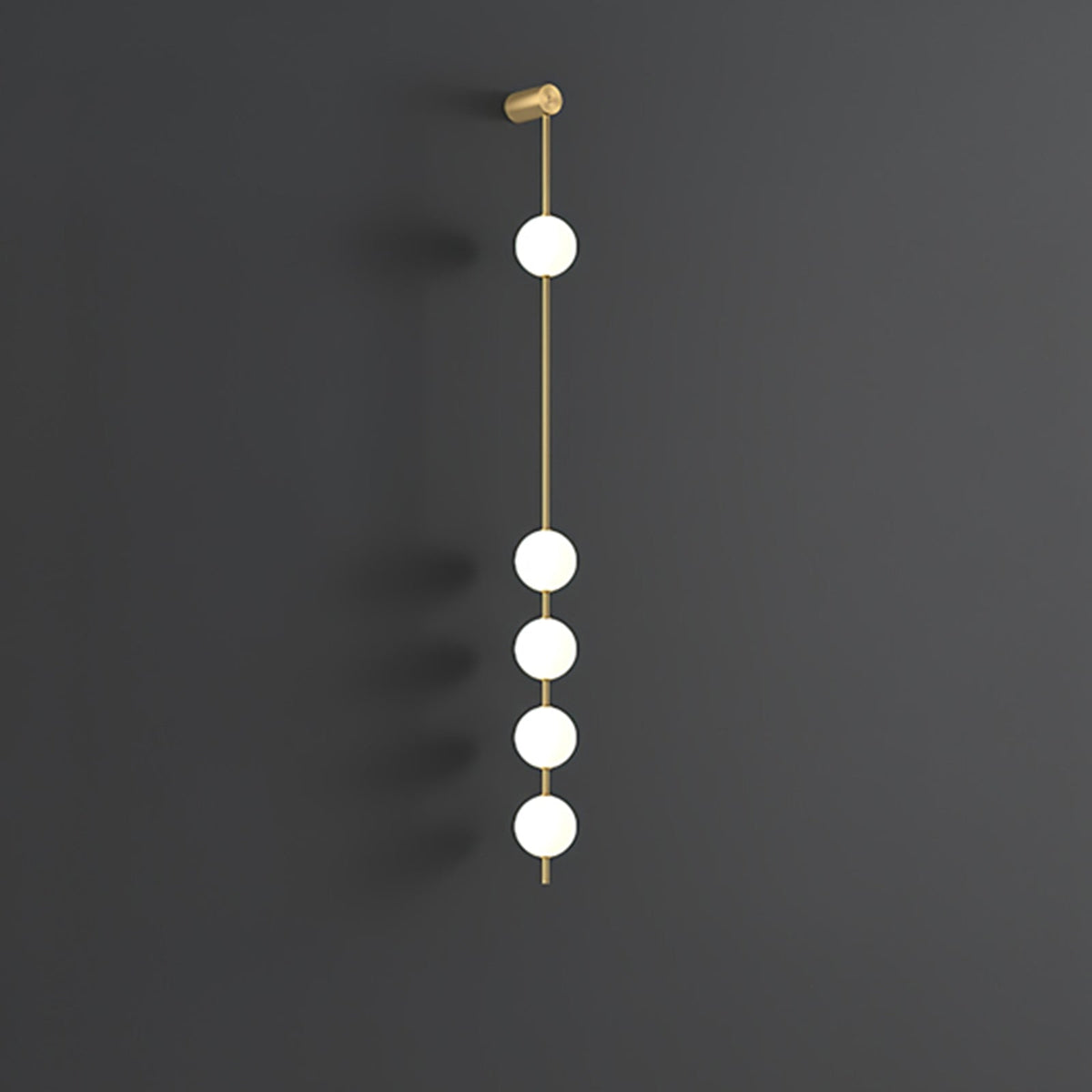 Soloiella aplique de pared Vertical Balls latón