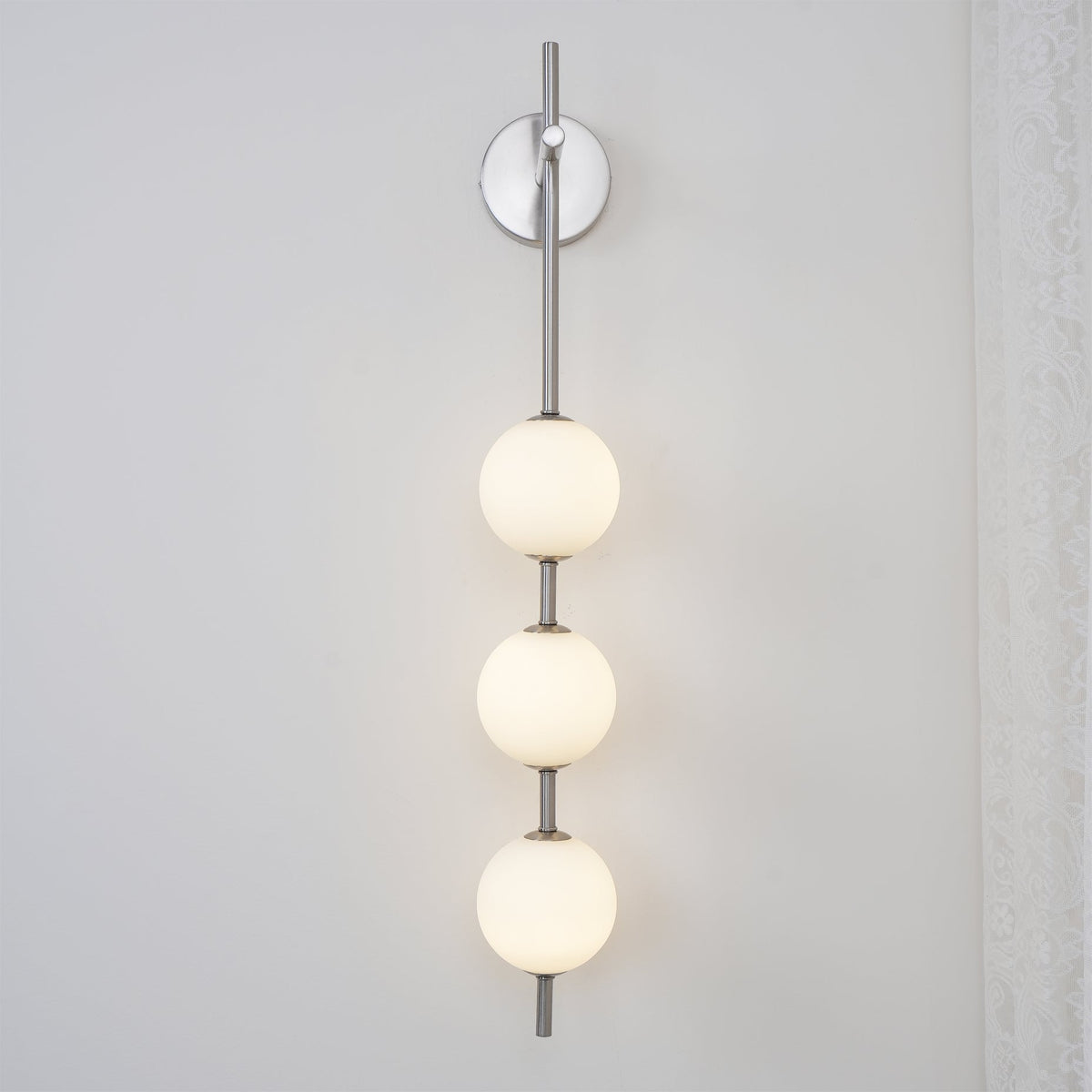 Ilraeia aplique de pared con globo vertical enchufable