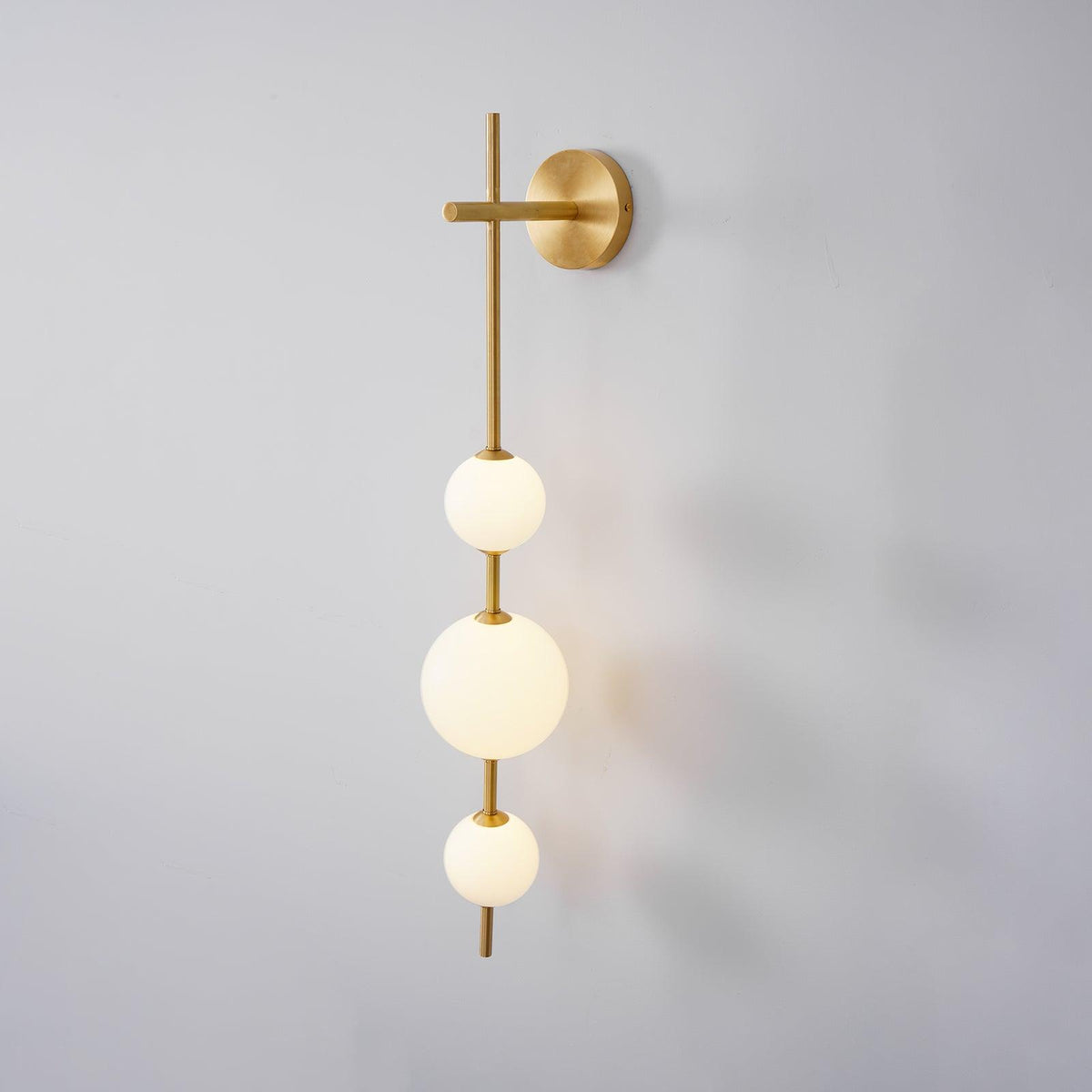 Ilraeia aplique de pared con globo vertical enchufable