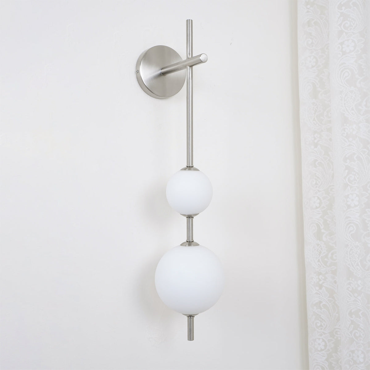 Ilraeia aplique de pared con globo vertical enchufable