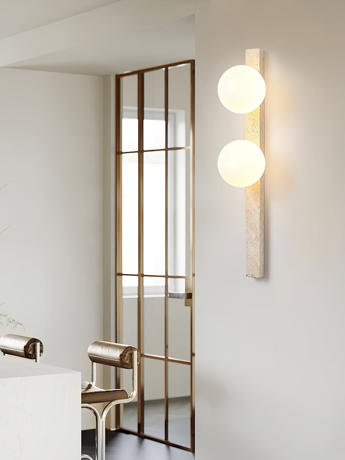 Zoshaira Aplique de pared Travertino Contemporáneo