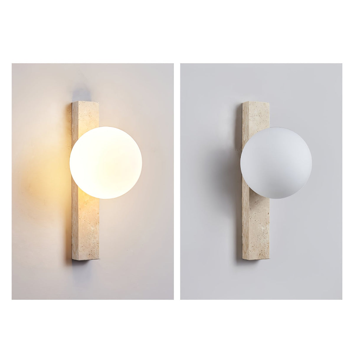 Zoshaira Aplique de pared Travertino Contemporáneo
