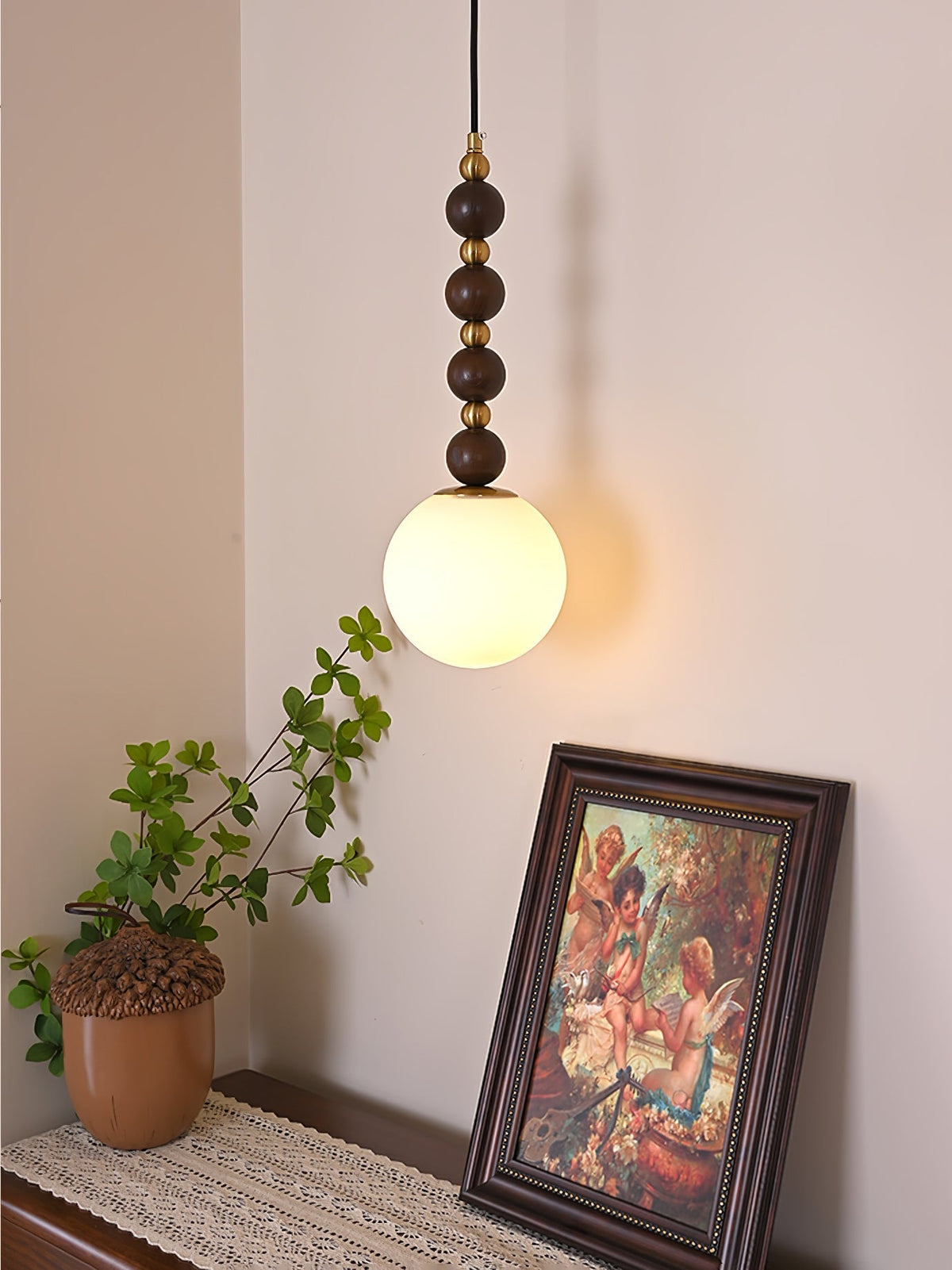 Golie lámpara colgante minimalista de madera
