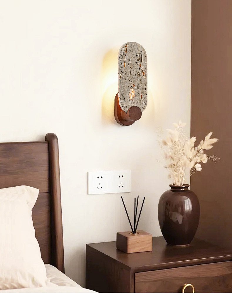 Sereneria aplique de pared travertino