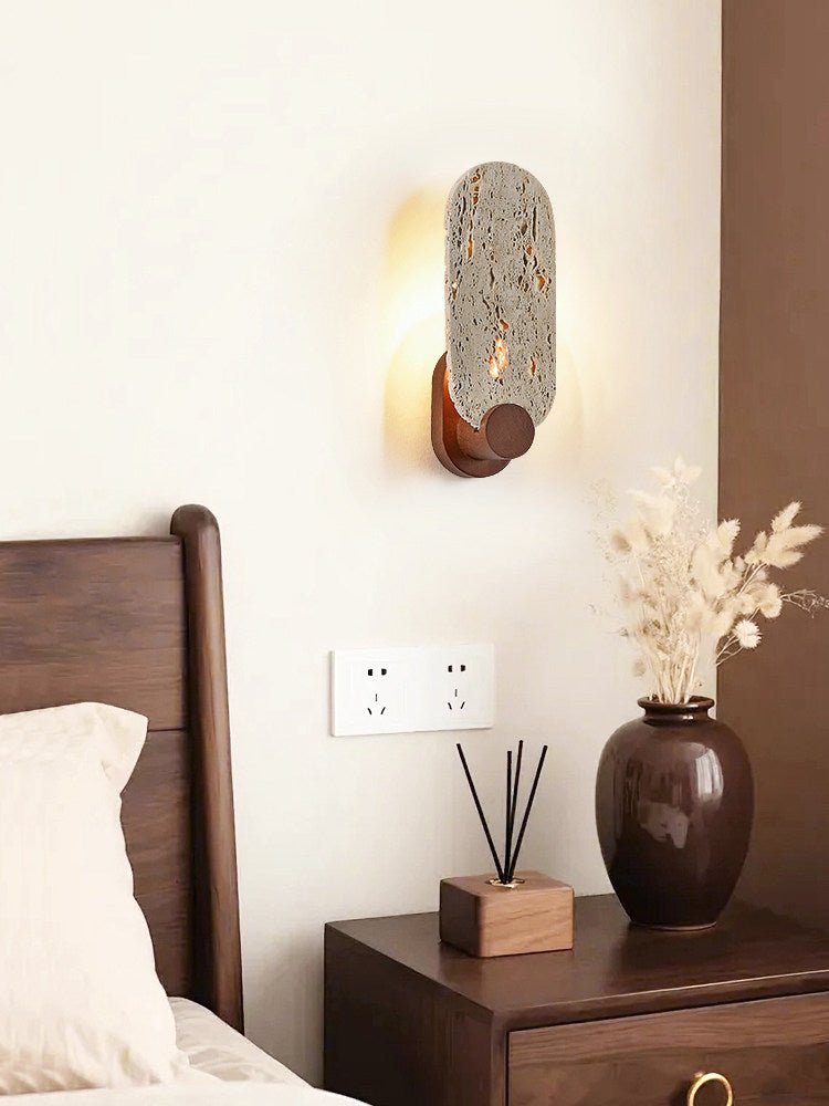 Sereneria aplique de pared travertino