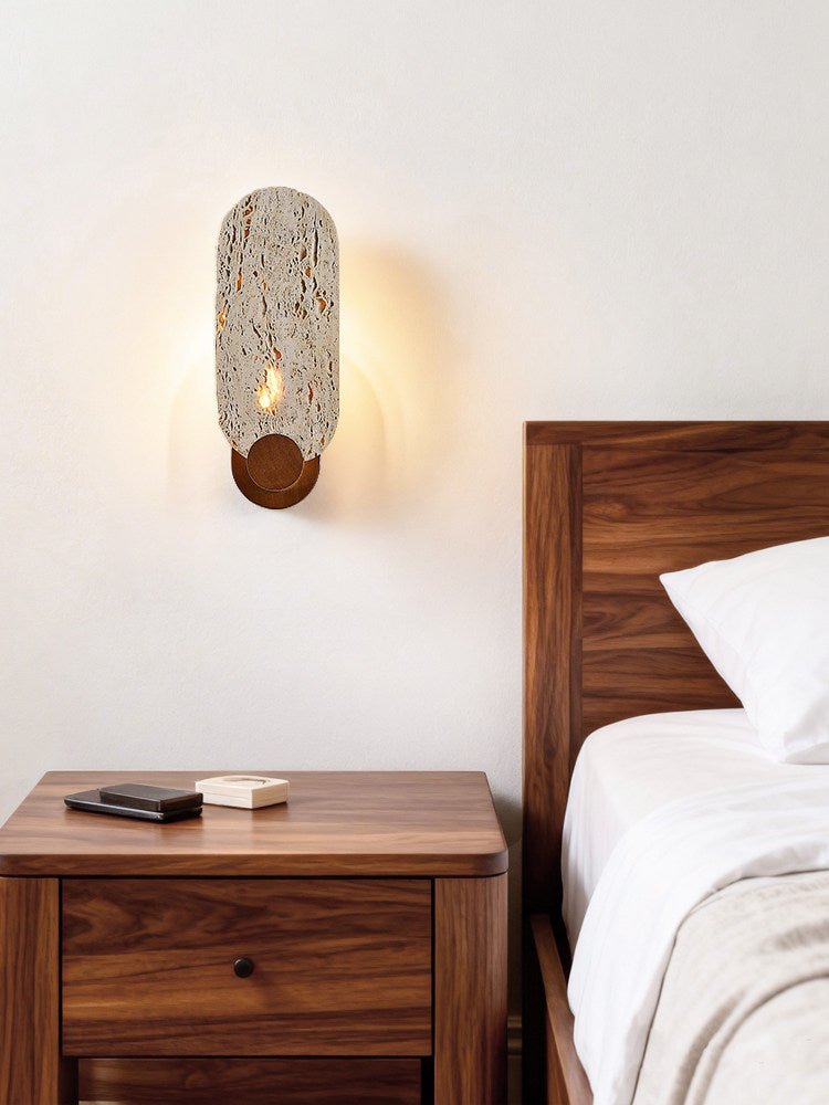 Sereneria aplique de pared travertino