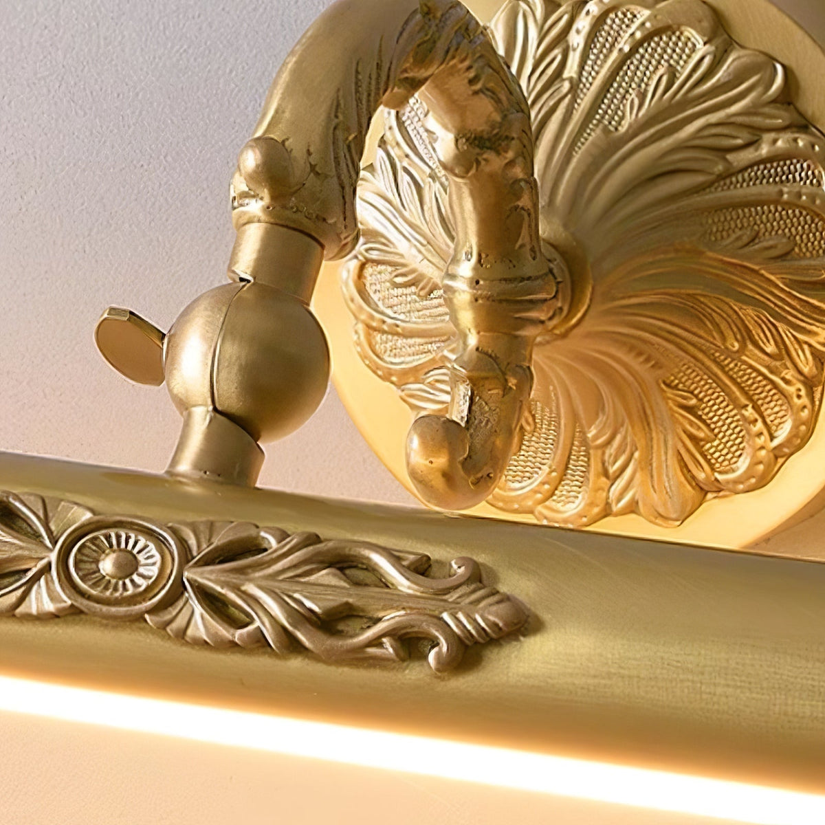 Cloren Premium nórdico aplique de pared de latón para espejo