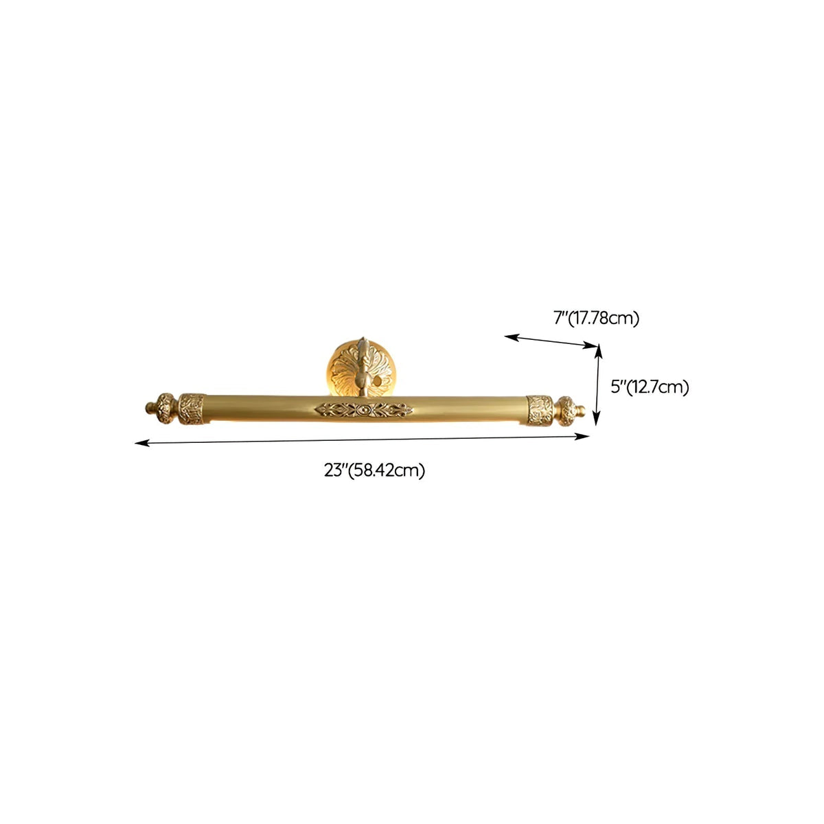 Cloren Premium nórdico aplique de pared de latón para espejo