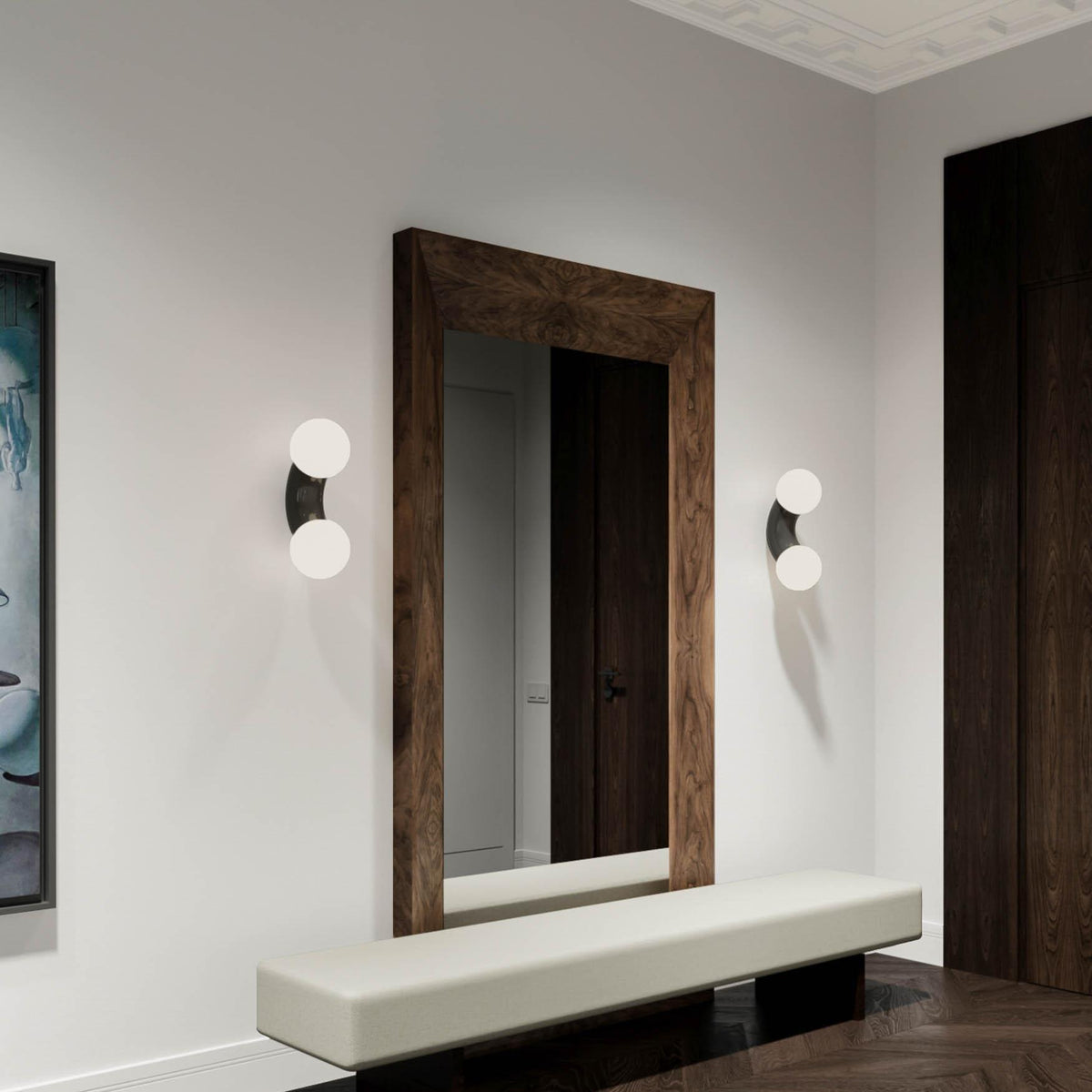 Vaelorn aplique de pared de vidrio nórdico premium art