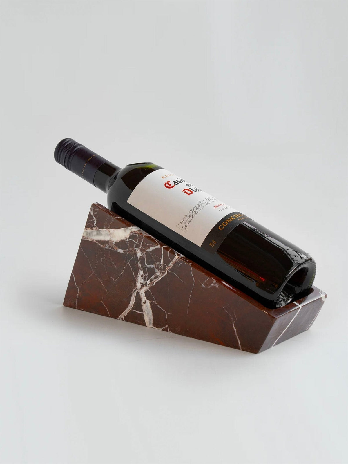Selivian Soporte para botellas de vino con cantilever en mármol