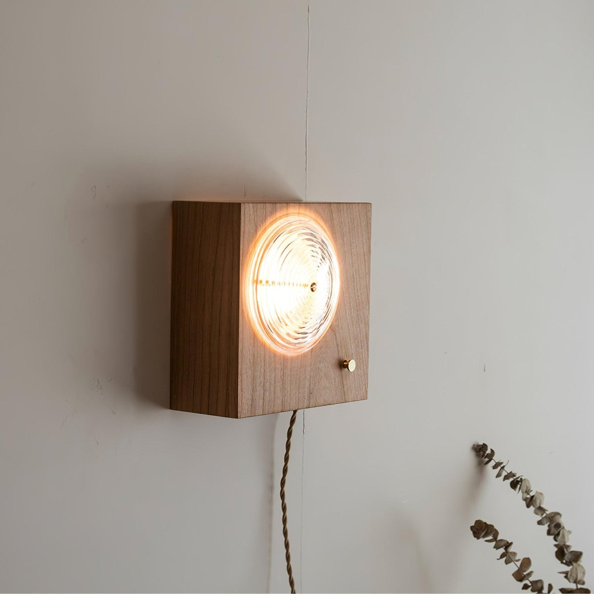 Echo aplique de pared de vidrio