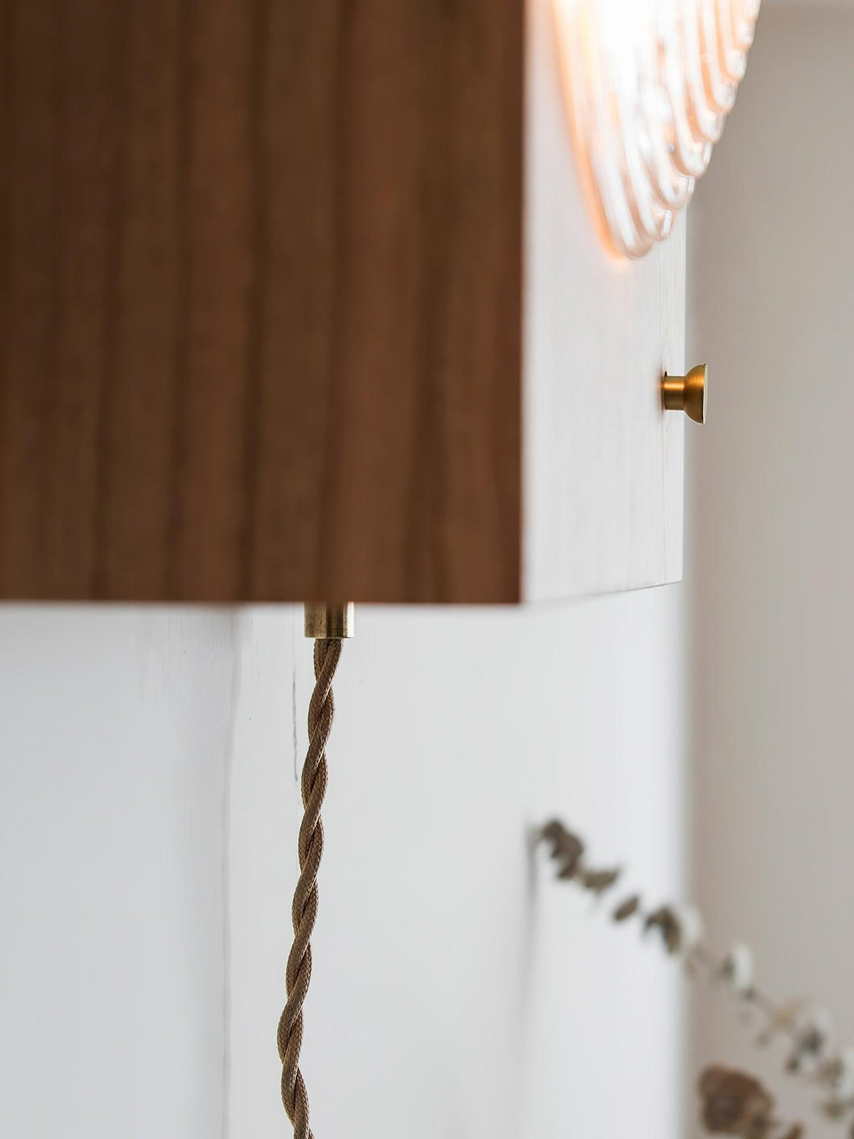 Echo aplique de pared de vidrio