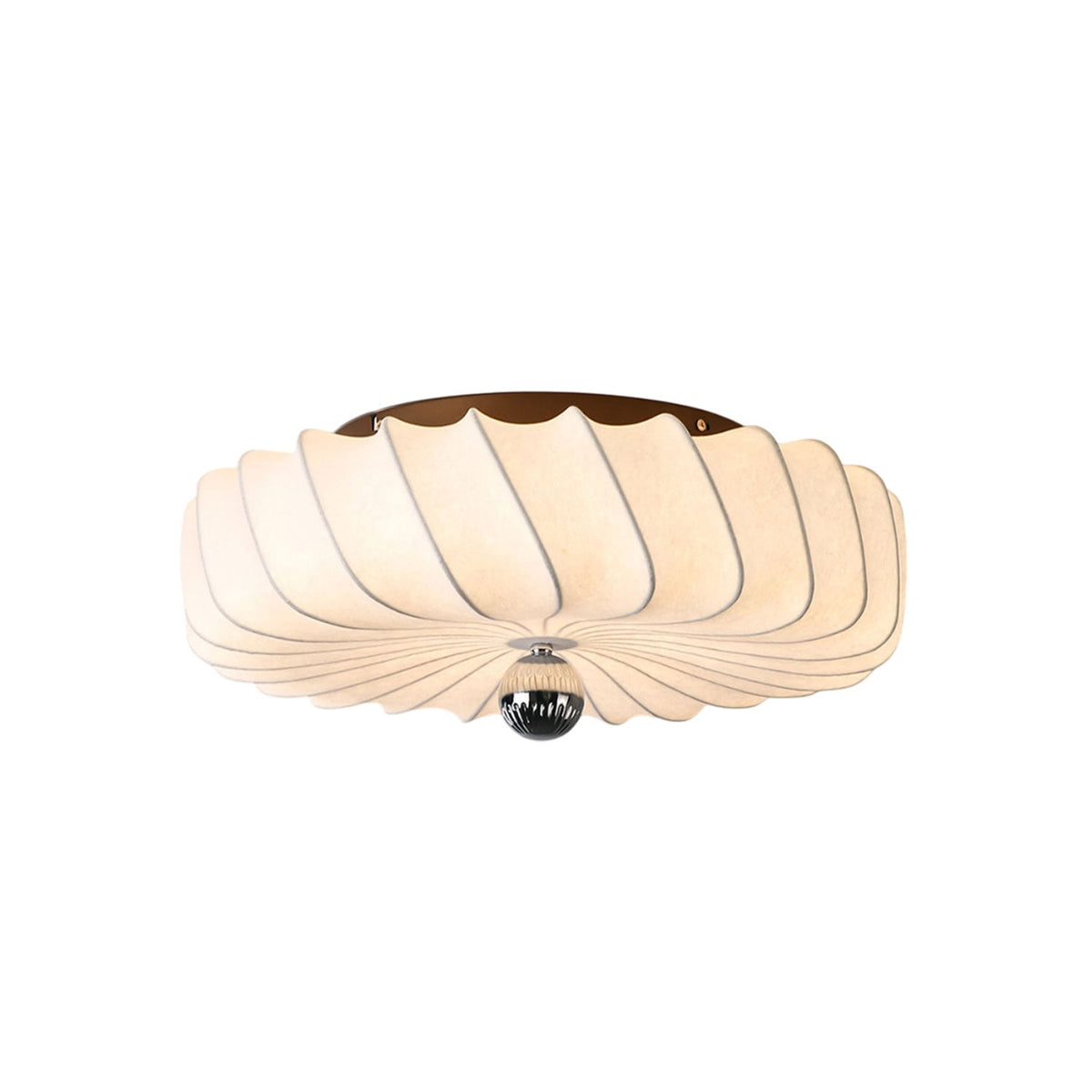 Zelore lámpara colgante Swirl de tela en bronce