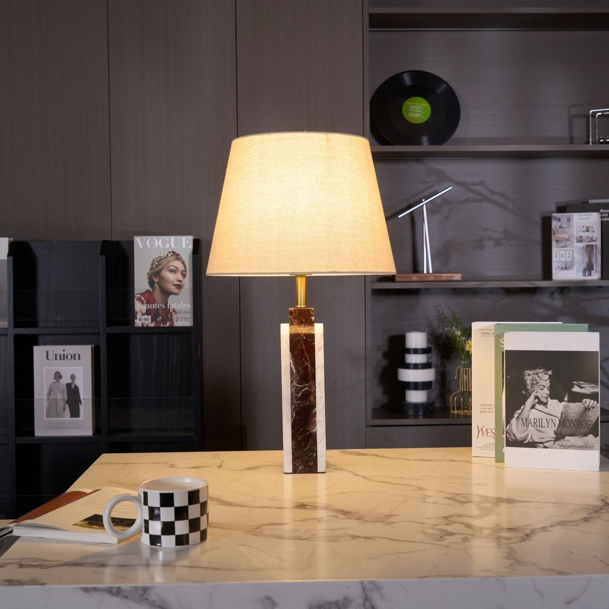 Jovix lámpara de mesa moderna de mármol