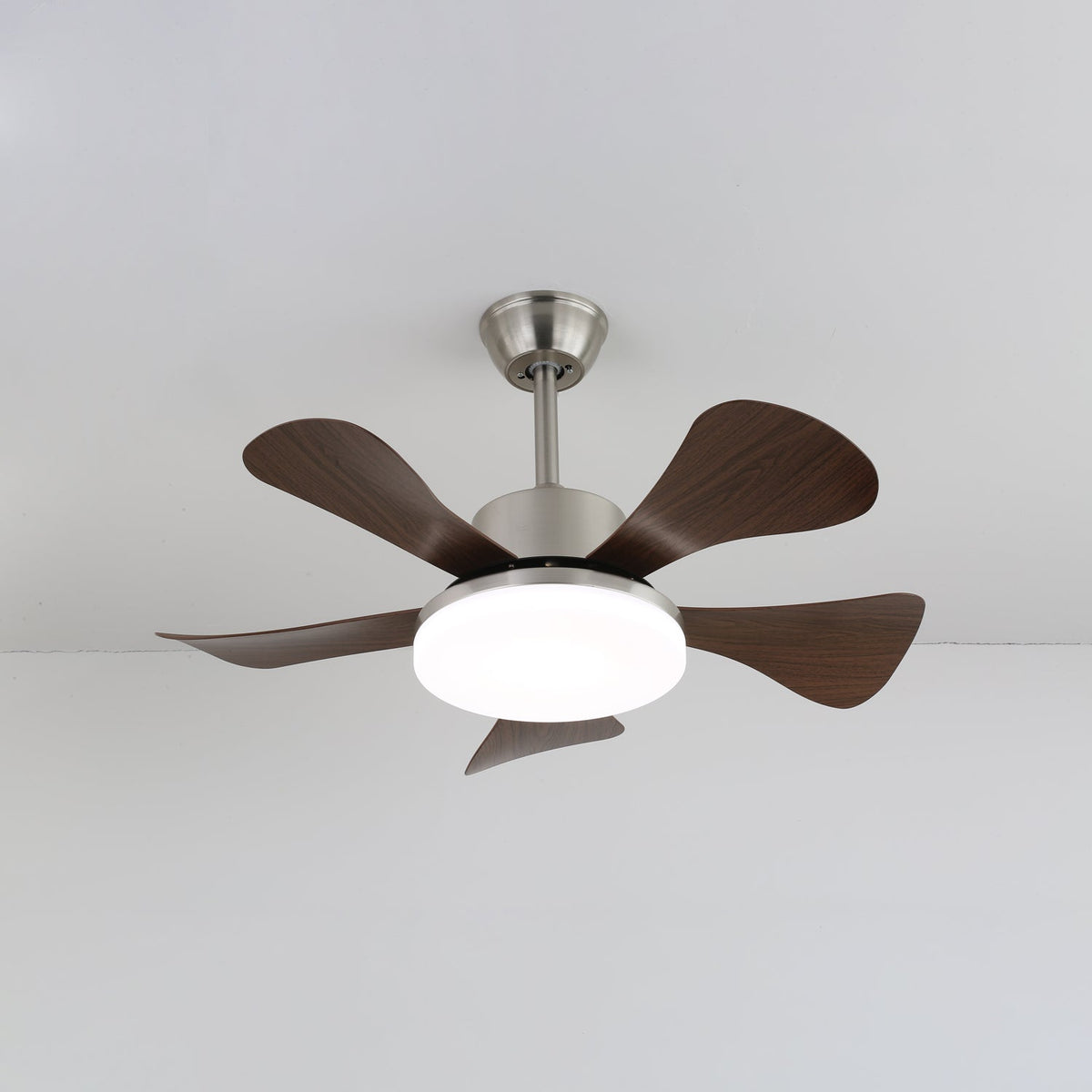 Aldeelle ventilador de techo con luz moderno de madera