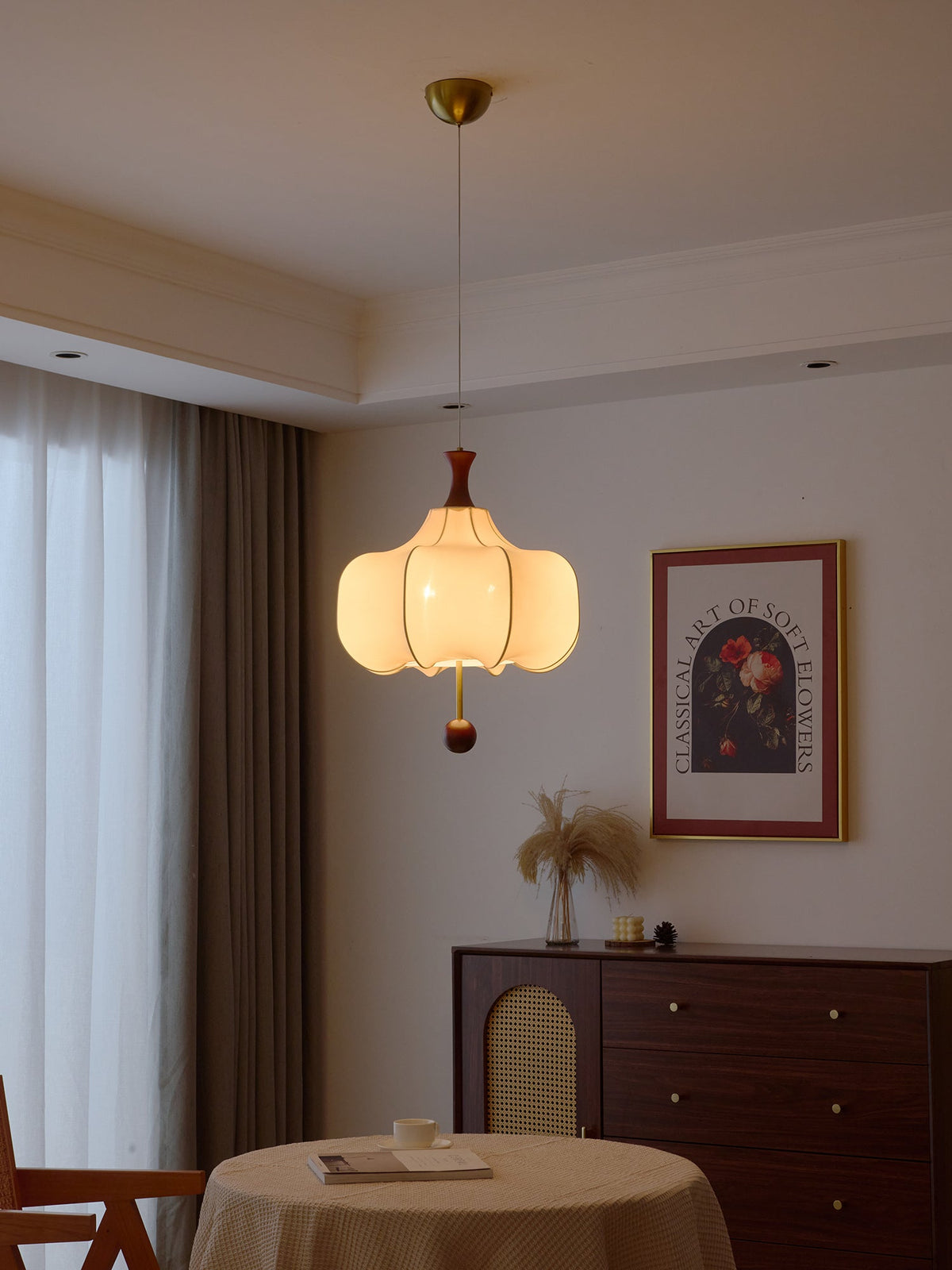 Venoryra lámpara colgante Premium elegancia nube de madera