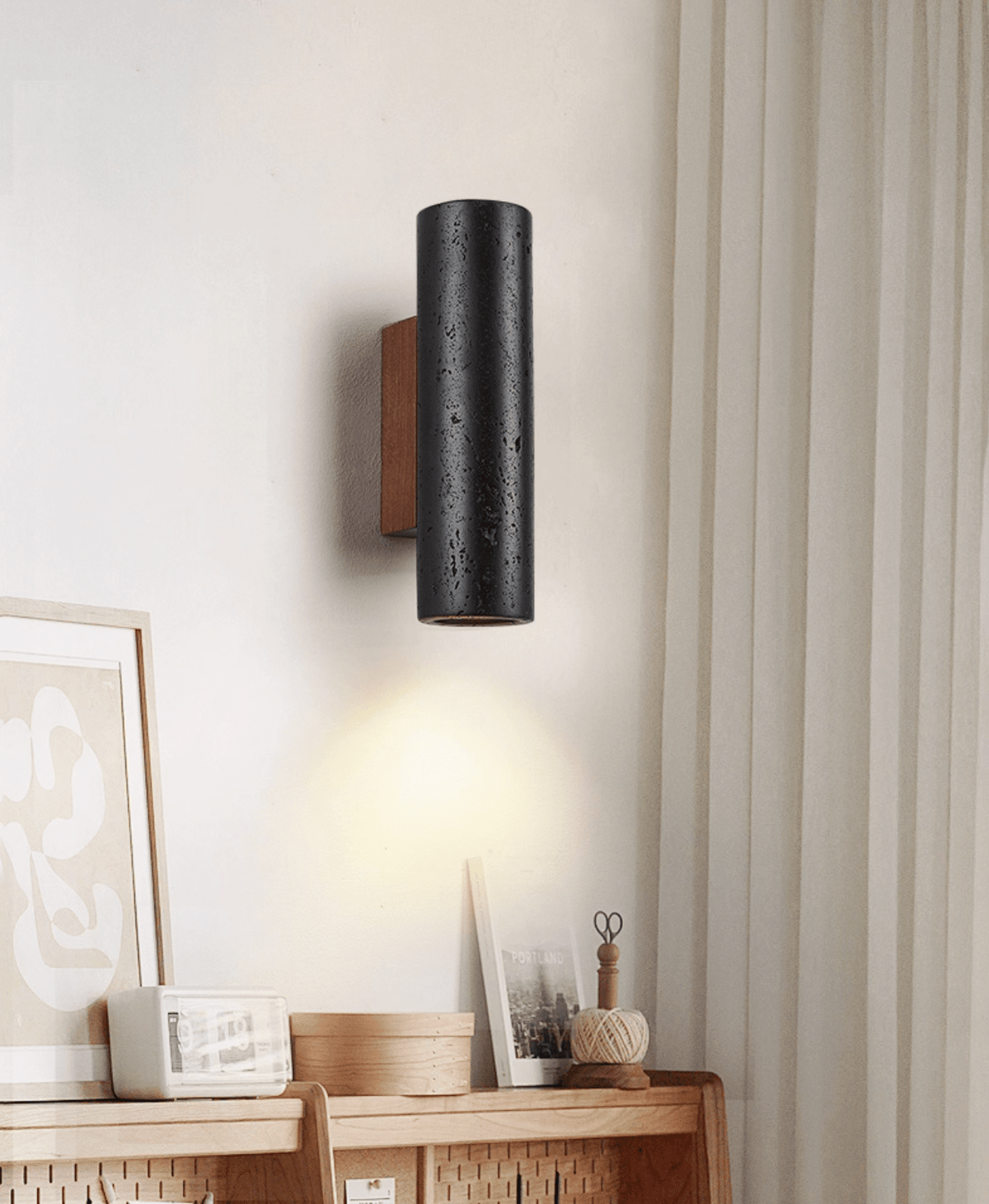Lendis aplique de pared Noir