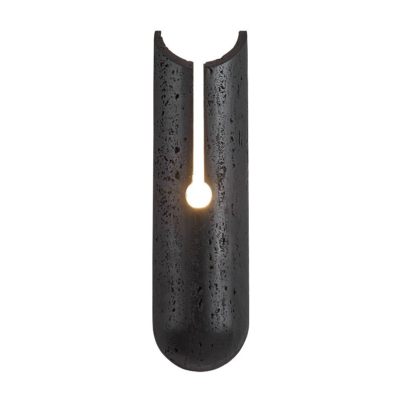 Elraeila aplique de pared travertino negro