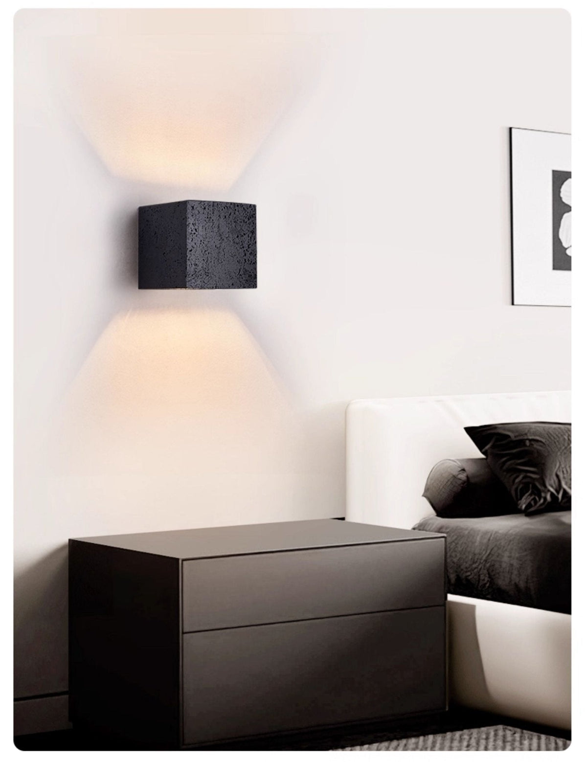 Valeise aplique de pared negro travertino